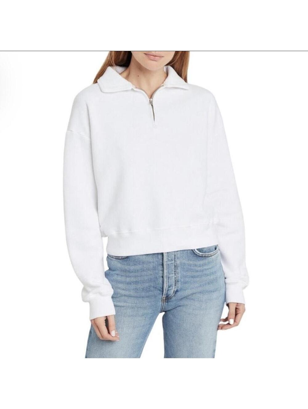 RE/DONE 70s Half Zip Sweatshirt Pullover (M)